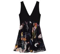 Desigual Robe sans Manches de la Collection pour Femme, Noir, XXL