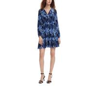 Desigual Robe tissée à Manches Longues pour Femme, Bleu, Taille