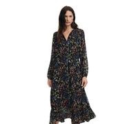 Desigual Robe tissée à Manches Longues pour Femme, Noir, XL