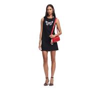 Desigual Robe tissée sans Manches pour Femme, Noir, X-Small