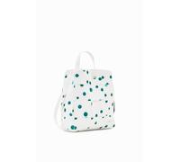 Desigual Sac à dos en polyuréthane pour femme - Blanc - Taille unique, blanc, One Size, Accessoires PU Sac à dos Mini