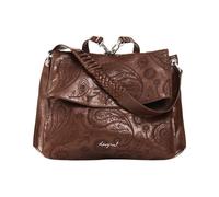 Desigual - Sac à dos moyen motif cachemire - Femme - Sacs - Brun - Taille: ONE Size