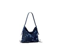 Desigual sac à épaule bandoulière Buxton Kilo Crossbody Bag Denim Raw bleu marine