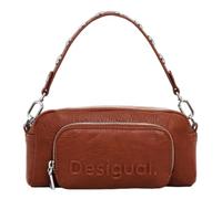 Desigual Sac bandoulière West 22 cm en PU zippé Marron