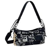 Desigual sac à épaule bandoulière Donosti Newspaper Hand Bag Black noir