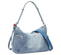 Desigual sac à épaule bandoulière Half Logo Leiria 2.0 Shoulder Bag Denim Raw bleu