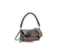 Desigual – Sac à bandoulière Half Logo Trokel – Argent brossé bronze