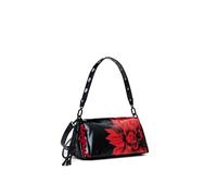 Desigual sac à épaule bandoulière Naron Flowerina Flap Bag Black noir