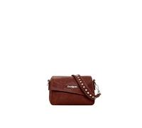 Desigual Sac à main en polyuréthane pour femme, marron, taille unique, marron, One size
