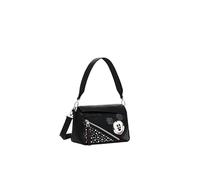 Desigual Sac à main en polyuréthane pour femme, noir, Noir