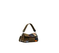 Desigual, Sac à main en tissu pour accessoires Femme, vert, One size