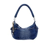 Desigual Sac bandoulière femme Half Logo Astana bleu - bandoulière réglable, compact