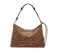 Desigual - Sac Mini Matelassé avec Clous Métalliques - Femme - Sacs - Brun - Taille: ONE Size