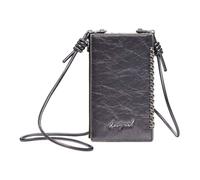 Desigual Sac pour téléphone portable mauve vert olive pour femme - Mone Capsule Tiny Valentina Wallet Plata Oscura 320994