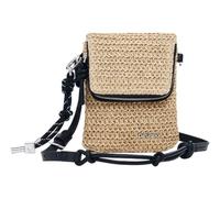 Desigual Sac téléphone portable beige pour femme - Mone Logo Raffia Phone Bag Natural 300234