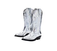 Desigual Shoes 4 Bottes en Tricot pour Femme mi-Hautes Tendance, Noir, 41 EU