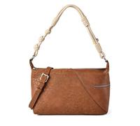 Desigual Sac à bandoulière Sierra 32 cm – polyuréthane Camel Marron, fermeture zippée