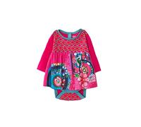 Desigual Silvia - Robe - Imprimé - Manches Longues - Bébé Fille - Rose (Fuchsia Rose) - FR: 12 Mois (Taille Fabricant: 12)