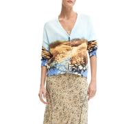Desigual Sun Sweatshirt, Bleu, XL Femme