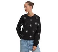 Desigual Sweat à Manches Longues en Tricot pour Femme Shirt, Noir, XL