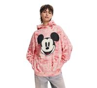 Desigual Sweat à Manches Longues en Tricot pour Femme Shirt, Rouge, Taille