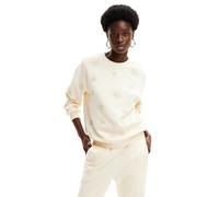 Desigual Sweat_joyta, Blanc, Taille L Femme
