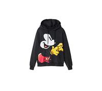 Desigual Sweat_Mickey Vintag 2022 Gray Rental, Noir, Taille S Femme
