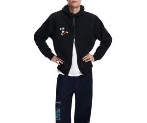 Desigual Sweat_Mixed_Disney Sweatshirt, Noir, S Homme
