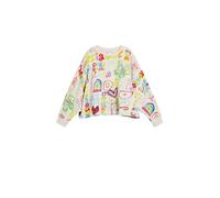 Desigual Sweat-shirt bleu clair / jaune clair / rose / rouge / blanc naturel, Taille 98-104
