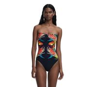 Desigual Maillot de bain bleu clair / jaune / noir, Taille XL