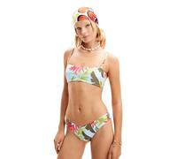 Desigual Swim_Palms_Top Haut de Bikini, Bleu, Taille S Femme