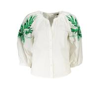 Desigual - T-shirt à manches courtes - Femme - Blouses et Chemises - Blanc - Taille: 38 FR