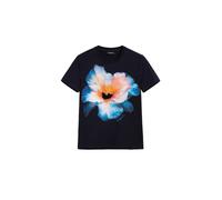 Desigual T-shirt crème / bleu / noir, Taille XS
