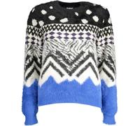 Desigual T-shirt manches longues NoirBleu Contraste 22WWJF73 : Taille - XL Taille : XL
