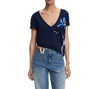 DESIGUAL T-SHIRT MANICHE CORTE DONNA BLU