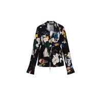 Desigual T-shirt mélange de couleurs / noir, Taille L