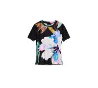 Desigual T-shirt mélange de couleurs / noir, Taille M