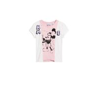 Desigual T-shirt 'Mickey Mouse™' rose clair / noir / blanc, Taille L
