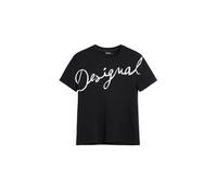 Desigual T-shirt noir / blanc, Taille S
