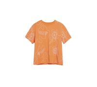 Desigual T-shirt orange / blanc, Taille L