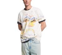 Desigual T-Shirt pour Homme, Blanc, Taille S