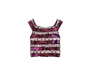 Desigual T-shirt rosé / rouge chiné / noir, Taille XS