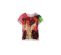 Desigual Bugs Lroix T-Shirt, Finition du matériau, XL Femme