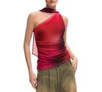 Desigual Top Femme Bratislava – Asymétrique une épaule – Multicolore – Taille 42 FR