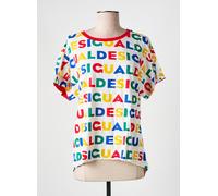desigual tee-shirts et débardeurs femme de couleur blanc