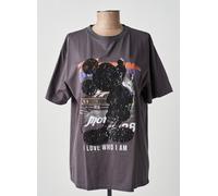 desigual tee-shirts et débardeurs femme de couleur gris 38