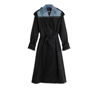 Desigual - Trench Hybride Chaq - Femme - Manteaux - Noir - Taille: 38 FR