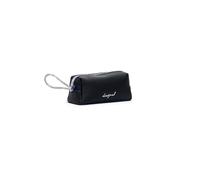 Desigual Trousse de toilette moyenne Mone Capsule Zip Bag effet cuir contrasté Noir