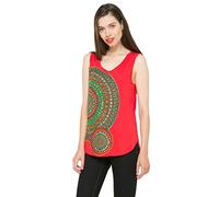 Desigual TS_ANAEL Débardeur, Rouge (Carmin), Medium (Taille Fabricant: M) Femme