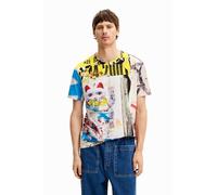 Desigual TS_ASAF, 1000 Blanc, Taille L, Blanc., Large